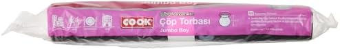 Profesyonel Çöp Torbası, Jumbo Boy 80 cm x 110 cm (7 Adet/Rulo)