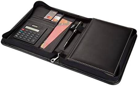 Alternative view of 2K 5220 Ajanda TARİHSİZ 14x20 Kareli 160 Yaprak Defterli Hesap Makineli Fermuarlı Organizer,Siyah