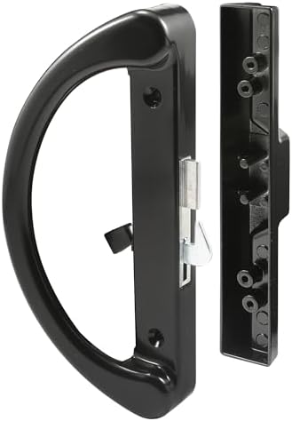 Prime-Line C 1252 Sliding Door Handle, Hook Latch, Black - Görsel 3