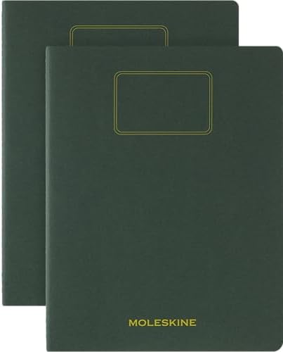 Moleskine Student Cahier Not Defteri 2'Li Set Çizgisiz Xxl Boy Mersin Yeşili