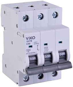 10VTB-3C50 Otomatik Sigorta 10kA C Tipi 3 Kutup 50A - Görsel 3