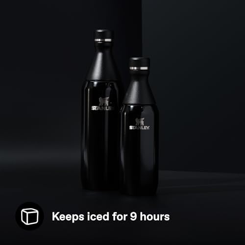 All Day Slim Soğuk Su Şişesi Termosu, 0.35 Litre, Siyah
