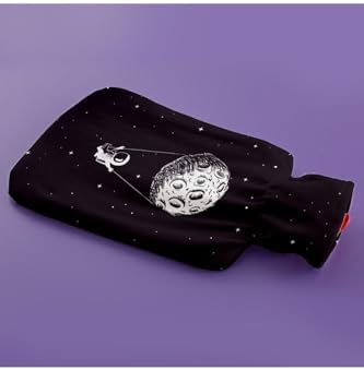 Alternative view of Uzay Tasarımlı Minimal Hediyelik Sıcak Su Torbası - Tasarım Kılıflı Termofor - El Ayak Isıtıcı