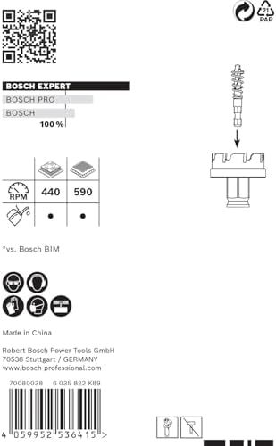 Alternative view of 1 x Expert Sheet Metal Delik Testeresi Power Change Plus Sistemleri için (Paslanmaz Çelik Saclar, Çelik Saclar, Ø 27 mm, Profesyonel Aksesuar Matkap/Tornavida için)
