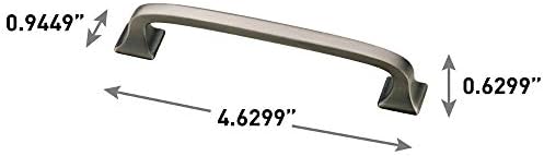 Franklin Brass P29613K-904-B Kare Ayak Çekme, 4" (102 mm), Yadigarlık Gümüş, 10 Adet - Görsel 3