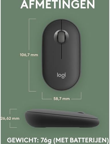 Alternative view of M350s Pebble Mouse 2 İnce Bluetooth Kablosuz Mouse, Taşınabilir, Hafif, Özelleştirilebilir Tuş, Sessiz Tıklama, Windows, macOS, iPadOS,, Chrome İşletim Sistemleri, Easy-Switch, Siyah