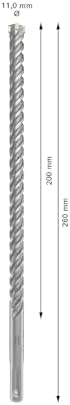 1x PRO SDS plus-5X Kırıcı Delici Delme Ucu (Donatılı Beton, Beton, Ø 11,00 mm, Professional Aksesuar Kırıcı Delici) - Görsel 3