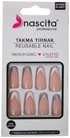 Stiletto French Tırnak - 201