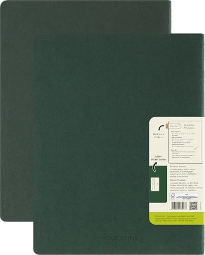 Alternative view of Moleskine Student Cahier Not Defteri 2'Li Set Çizgisiz Xxl Boy Mersin Yeşili