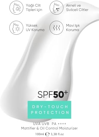 Yağlı Ciltler için Mat Bitişli 50spf Uva