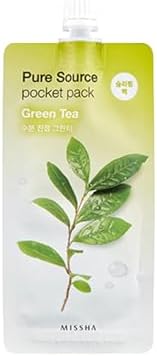 Yatıştırıcı ve Nemlendirici Yeşil Çay Uyku Maskesi 10ml Pure Source Pack Green Tea