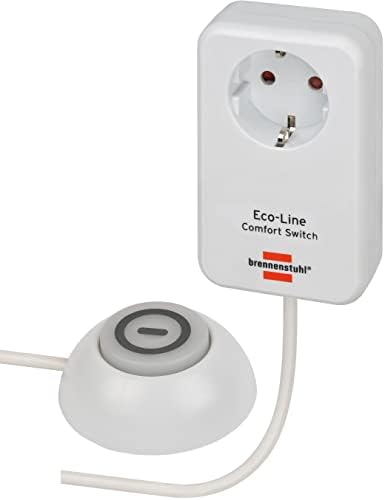 Alternative view of Eco Line Comfort Switch Adaptör EL CSA 1 (Işıklı el/ayak şalterli priz, yüksek dokunma korumalı, 1,5 m kablo)