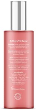 Naturagen Gül Suyu Yüz Spreyi 100 ml | Aydınlatıcı & Gözenek Sıkılaştırıcı | Kolajenli |%100 Doğal Gül Mayalı