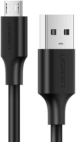 2.0 A USB-A & Micro USB Data ve Şarj Kablosu, 1 Metre, Siyah, 60136