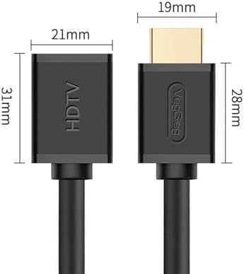 4K 60Hz Dişi Erkek HDMI 2.0 Uzatma Kablosu 3 Metre