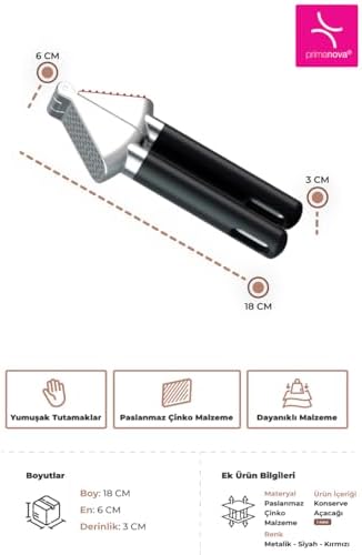 Alternative view of Yumuşak Tutamaklı Paslanmaz Sarımsak Ezici