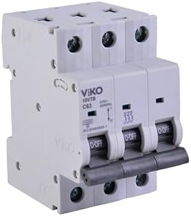 10VTB-3C63 Otomatik Sigorta 10kA C Tipi 3 Kutup 63A - Görsel 3