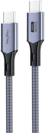 100W 5A USB3.2 Gen 2 20 Gbps 8K 60Hz Type-C Görüntü Şarj ve Data Kablosu 3 Metre