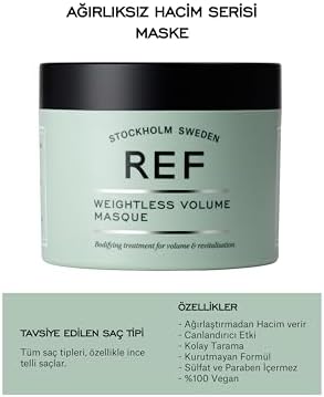 Alternative view of STOCKHOLM-Ref Weıghtless Volume Masque 250 Ml Tüm Saç Tipleri Için Hacimlendirici Bakım Maskesi