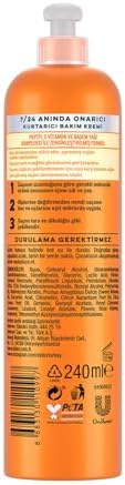 7/24 Anında Onarıcı Saç Bakım Kremi 240 Mililitre