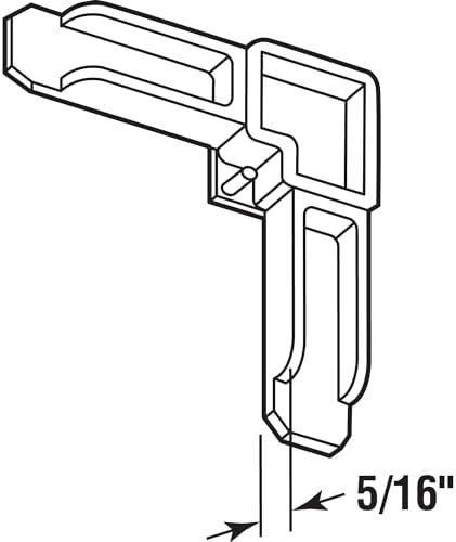Alternative view of Prime Line MP7729 – 50 Screen çerçeve köşe, 5/16 x 3/4 inç, beyaz plastik, 50 adet