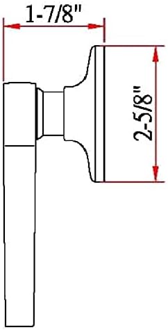 Design House 775338 Kaydırma Kapı Kolu, Cilalı Pirinç, Kukla/Dekoratif - Görsel 3