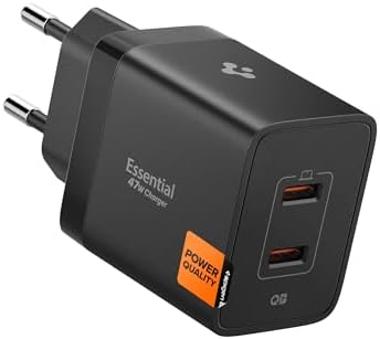 47W USB-C 2 Port Mini Hızlı Şarj Aleti PPS 2.0 Desteği/Isı Düşürücü GaN Pro Destekli Akım Korumalı Güç Adaptörü & & iPad & MacBook Type-C - ACH09457