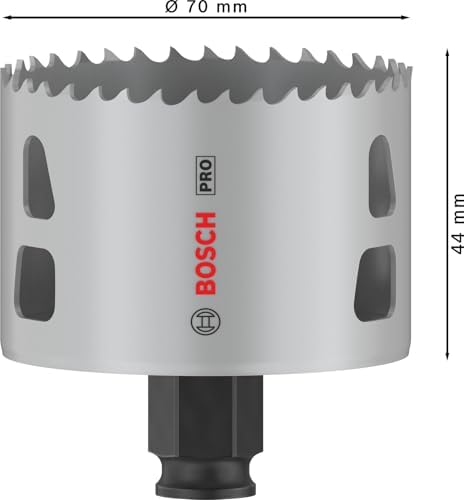 1 x PRO Multi Material Power Change Plus Hole Testere (Softwood, Drywall, Ø 70 mm, Professional Accessory Rotary Drill/Drivers)