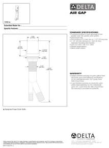 Alternative view of (Matte Black) - Faucet 72020-BL Faucet Kitchen Air Gap, Matte Black