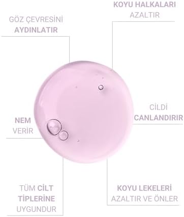 The Vivia Torbalanma, Koyu Halka ve Morluk Karşıtı Aydınlatıcı Göz Altı Serumu%5 Caffeine, Allantoin, 30 ml