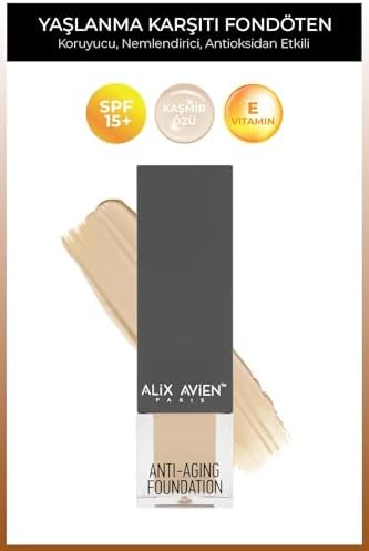 Yaşlanma Karşıtı Vitamin İçeren Nemlendirici SPF15+ Fondöten Anti Aging Foundation 509 Warm