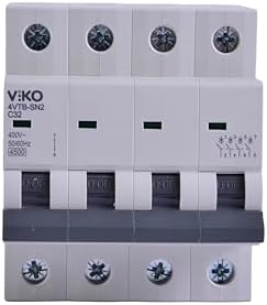 4VTB-4C32 Otomatik Sigorta 4,5kA C Tipi 4 Kutup 32A - Görsel 3