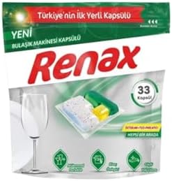 Bulaşık Makinesi Kapsül Deterjanı, 33 Kapsül
