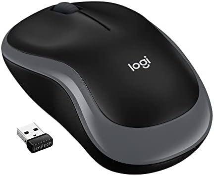 M185 Kablosuz Mouse, 1.000 DPI Optik Sensör, Sağ ve Sol Elle Kullanıma Uygun, 10 m Kullanım Mesafesi, 12 Ay Pil Ömrü, Gri - Görsel 3
