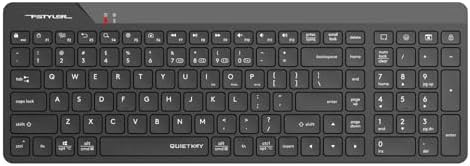 FBK23 AS Bluetooth+2.4Ghz Kablosuz Q Türkçe FN-Multimedya Sessiz Ultra İnce Özellikli Emoji Tuşlu ve Uyku Engelle Modlu Siyah Klavye