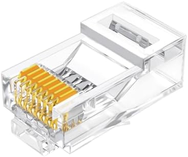 Alternative view of Cat5e RJ45 Jack 8P8C Ethernet Konnektörü Altın Kaplama 102 Adet