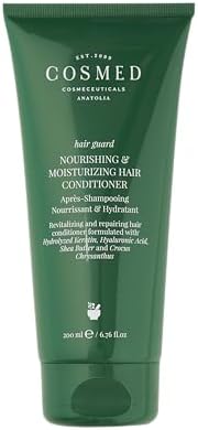 Cosmed Yıpranmış Saçlara Özel Keratin İçeren Nemlendirici Saç Bakım Kremi - Saç Maskesi - Nourishing & Moisturizing Hair Conditioner - 200 ml