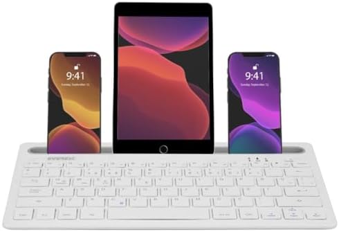 EVEREST KB-BT82 Q Kablosuz Beyaz/Gümüş Mac/Win//Ios Uyumlu Bluetooth Ultra İnce - Görsel 2