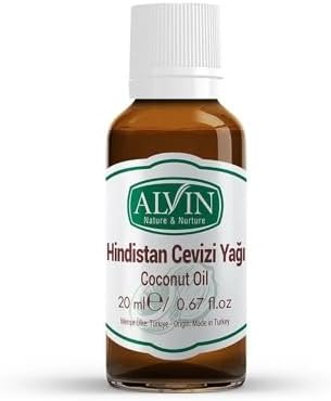 Alternative view of Alvin Hindistan Cevizi Yağı, Soğuk Sıkım,Yüzde Yüz Saf ve Doğal, 20 ml