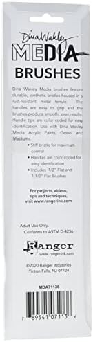 Alternative view of Dina Wakley Media MDA71136 medya fırçası, 2 adet, 1,9 cm, 3,8 cm ve 1,5 inç, tek boy