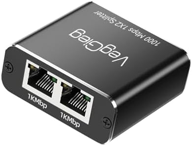 1 Giriş 2 Çıkış Gigabit Ethernet Çoklayıcı Splitter Adaptör