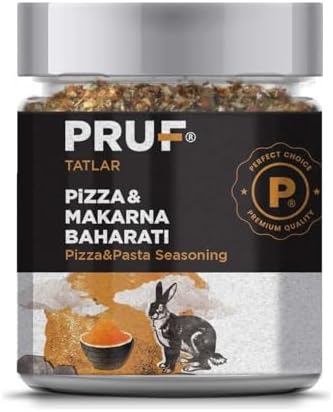 Pruf Pizza Makarna Baharatı/Pizza Pasta Seasoning 145 Gr. Sağlıklı Cam Kavanoz