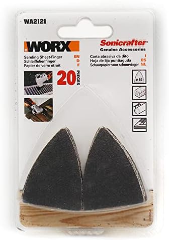 WA2121 Çok Amaçlı Raspalama Makinesi için 34x34mm 20Adet 80Kum Cırtlı Universal Parmak Zımpara Kâğıdı - Görsel 3
