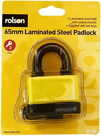 66515 Weatherproof Padlock, Black, 65 mm