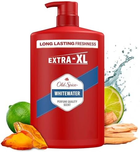 Whitewater Erkekler İçin Duş Jeli ve Şampuan 1000 ml Ekstra-XL
