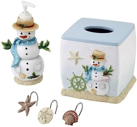 Alternative view of Avanti Linens Coastal Snowman Collection Sabunluk/Losyon Pompası, Çok aşamalı