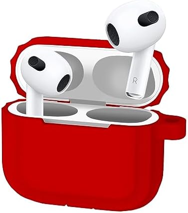Alternative view of 3 Uyumlu Rubber Silicone Kancalı Yumuşak Silikon Kılıf 3 Uyumlu Kulaklık Kılıfı (Kırmızı)