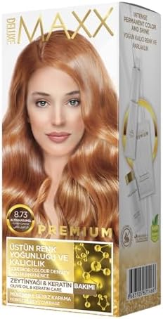 Alternative view of Premıum Yarı Kit Set Saç Boyası 8.73 Altın Karamel