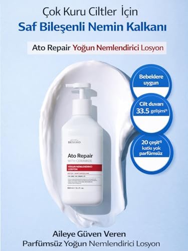 ATO Repair Intensive Lotion 650 ml Seramid Hyaluronik Asit Panthenol Vücut Losyonu Nemlendirici