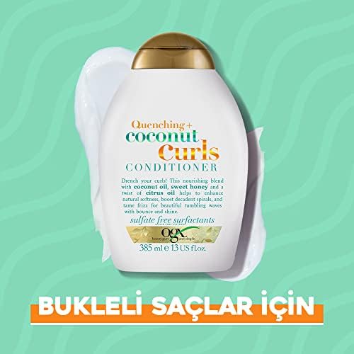 bukleli saçlar için nemlendirici coconut curls sülfatsız bakım kremi (385 ml)